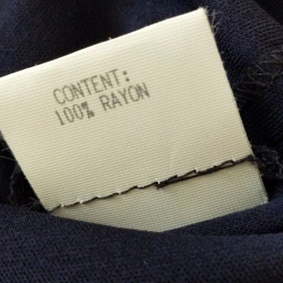 Vintage Yeohlee New York Tunic Blouse Navy Blue Shoulder Pads Size Large - Picture 13 of 14